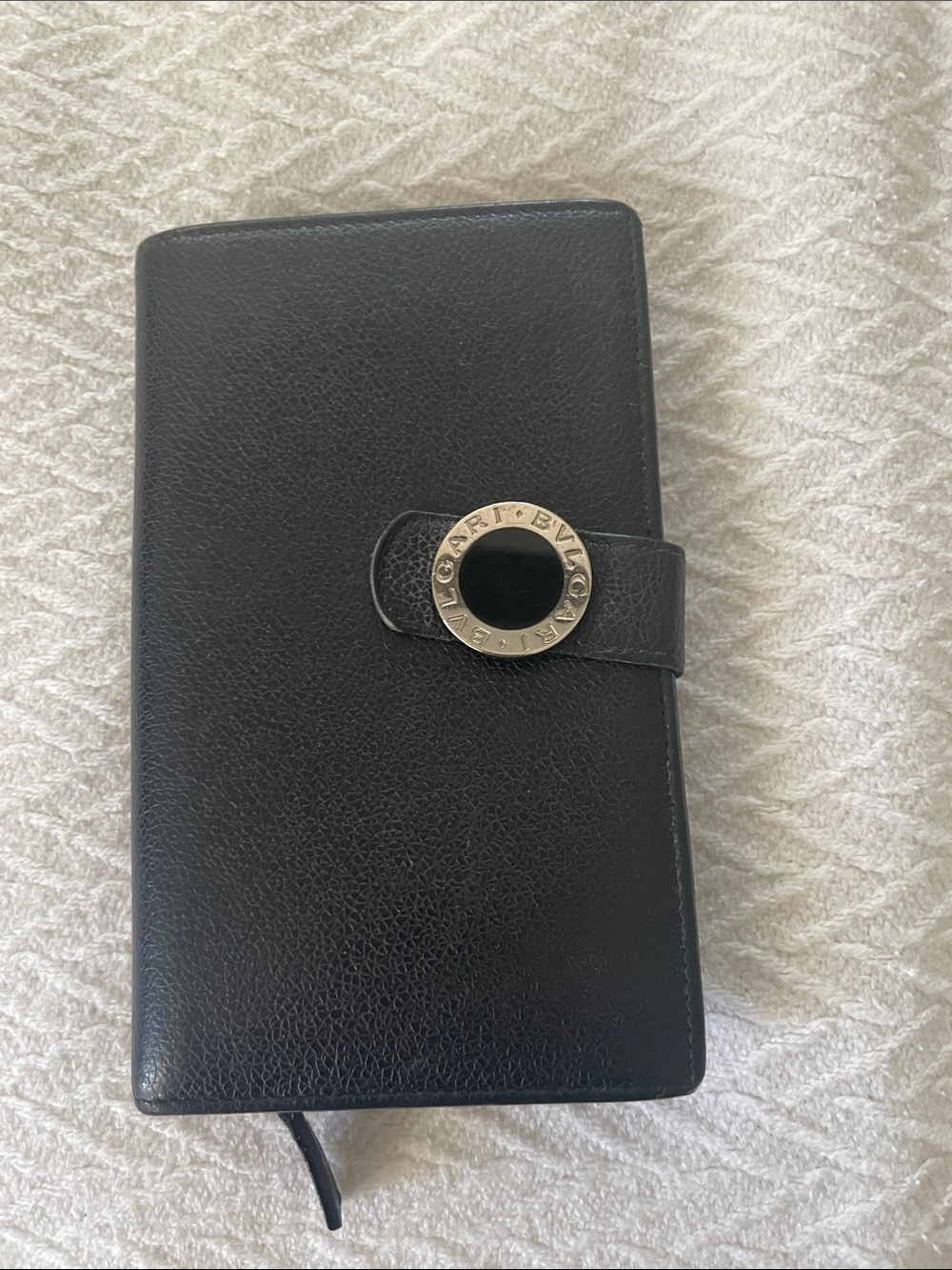 Vintage Bvlgari wallet black large